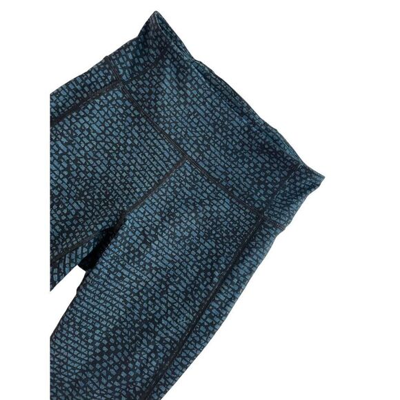 LULULEMON Deep Breath Crop Size 6 Shatter Weave Desert Teal Alberta Lake - Picture 9 of 14